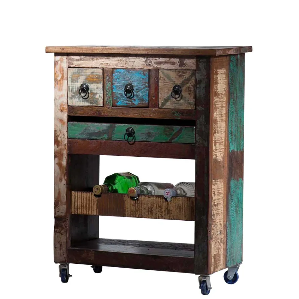 Wohnen Shabby Chic Möbel|Servierwagen*Servierwagen Jamaica im Vintage Design