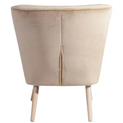 Wohnen Sessel & Hocker|Retro Möbel*Sessel aus Samtvelours Beige - Modena