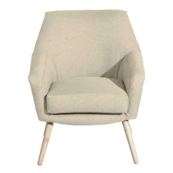 Wohnen Retro Möbel|Sessel & Hocker*Sessel in Beige und Buche Natur - Vareika
