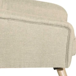 Wohnen Retro Möbel|Sessel & Hocker*Sessel in Beige und Buche Natur - Vareika