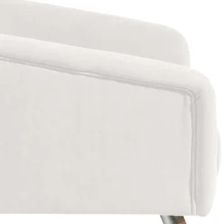 Wohnen Designermöbel*Sessel in Creme Velours-Stoff - Emia