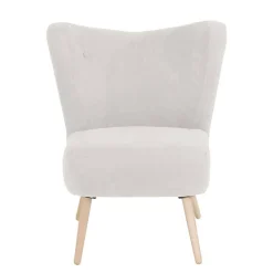 Wohnen Sessel in Cremeweiß und Buche - Liane