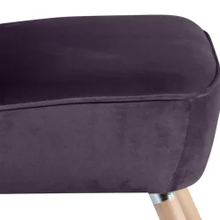 Wohnen Sessel in Dunkellila und Buche Natur - Zunil