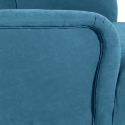 Wohnen Sessel in Petrol und Buche Natur - Emalik