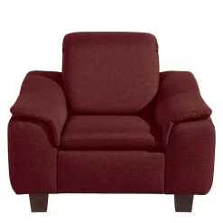 Wohnen Sessel in Rot und Nussbaum Braun - Capital