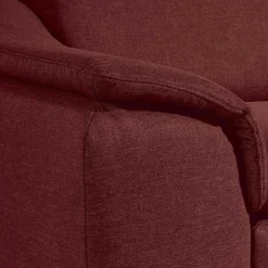 Wohnen Sessel in Rot und Nussbaum Braun - Capital