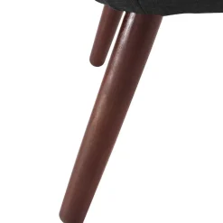 Wohnen Sessel in Schwarz und Nussbaum - Nastasia