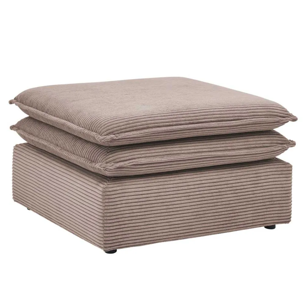 Wohnen Braune Möbel|Sessel & Hocker*Sessel mit Hocker im Set - Anyna (zweiteilig)