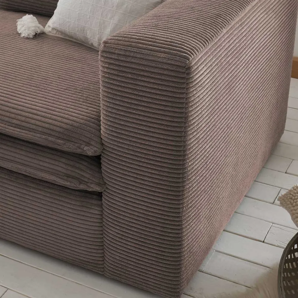 Wohnen Braune Möbel|Sessel & Hocker*Sessel mit Hocker im Set - Anyna (zweiteilig)