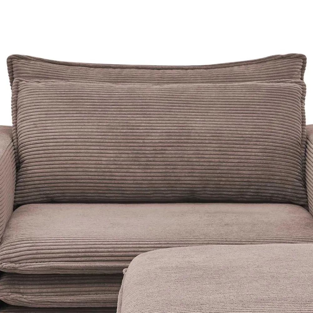 Wohnen Braune Möbel|Sessel & Hocker*Sessel mit Hocker im Set - Anyna (zweiteilig)