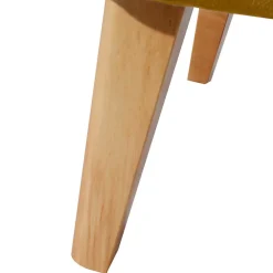 Wohnen Sessel mit Ohren in Maisgelb und Buche - Amarello