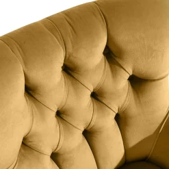 Wohnen Sessel mit Ohren in Maisgelb und Buche - Amarello