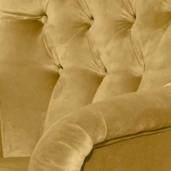 Wohnen Sessel mit Ohren in Maisgelb und Buche - Amarello