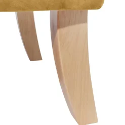 Wohnen Sessel mit Ohren in Maisgelb und Buche - Amarello