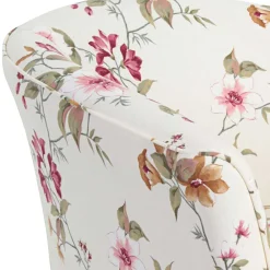 Wohnen Sessel mit Stoffbezug mit Blumen Dessin - Barbadus