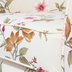 Wohnen Sessel mit Stoffbezug mit Blumen Dessin - Barbadus