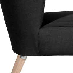 Wohnen Sessel ohne Armlehnen in Schwarz Stoff - Oase