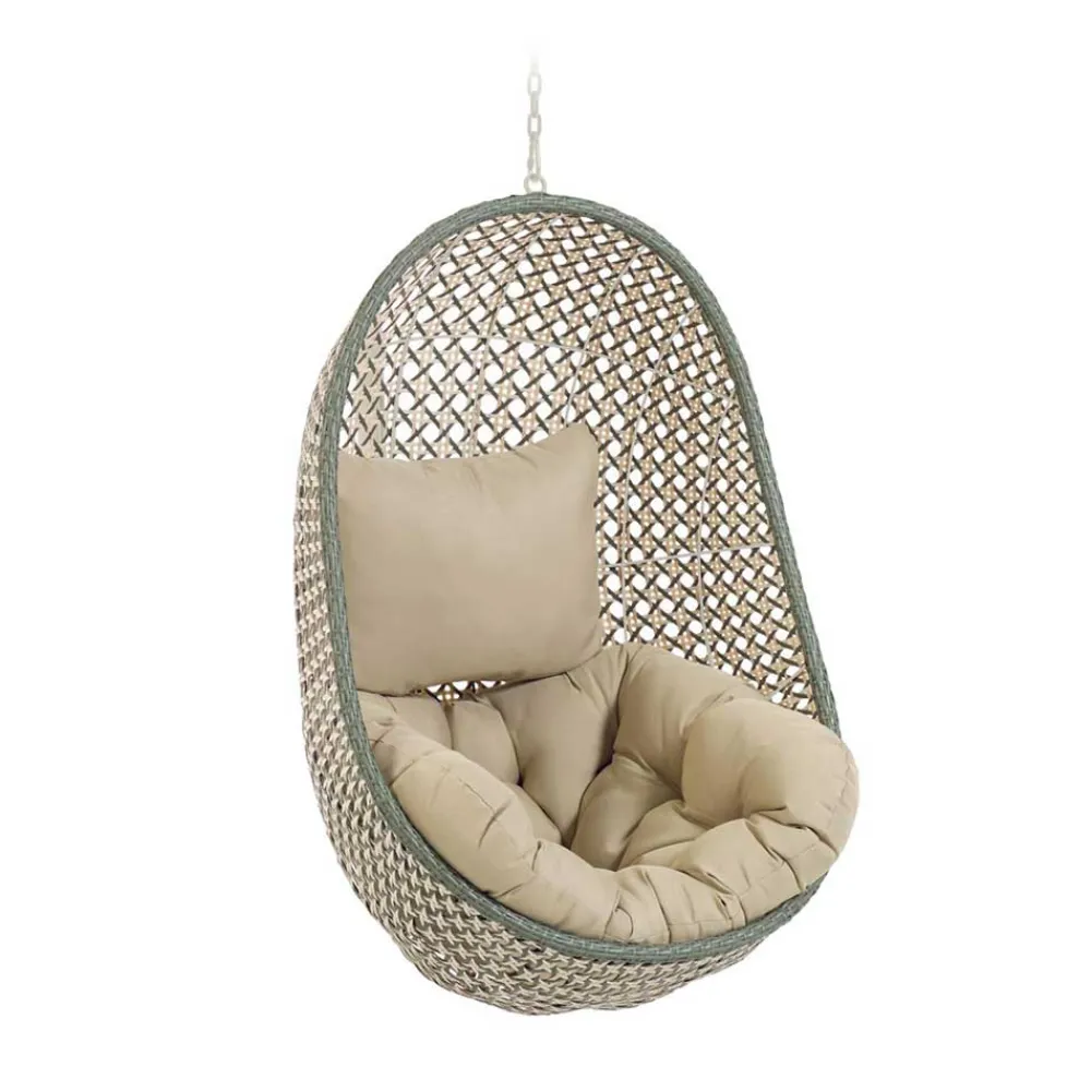 Wohnen Sessel zum Aufhängen aus Geflecht Kunstrattan - Luka