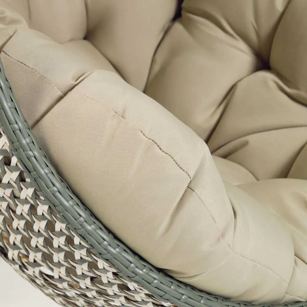 Wohnen Sessel zum Aufhängen aus Geflecht Kunstrattan - Luka