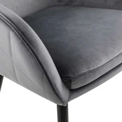 Wohnen Küchen-Essgruppen|Esszimmer Komplett*Set Baumkantentisch & Samtstühle - Sylverta (fünfteilig)