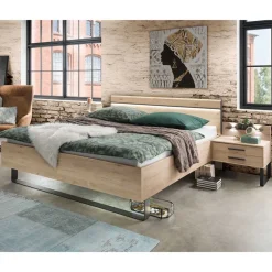 Wohnen Jugendbetten*Set Bettanlage mit LED Beleuchtung - Licruva (dreiteilig)