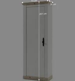 Wohnen Set Dielen Ausstattung mit Schrank - Nedita (dreiteilig)