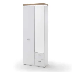 Wohnen Set Dielen Möbel Kombi mit LED - Nusenia (fünfteilig)