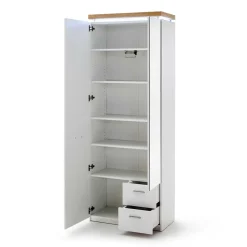 Wohnen Set Dielen Möbel Kombi mit LED - Nusenia (fünfteilig)