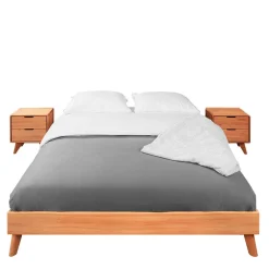 Wohnen Set Doppelbett & Nachtkommoden - Junola I (dreiteilig)