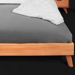 Wohnen Set Doppelbett & Nachtkommoden - Junola I (dreiteilig)