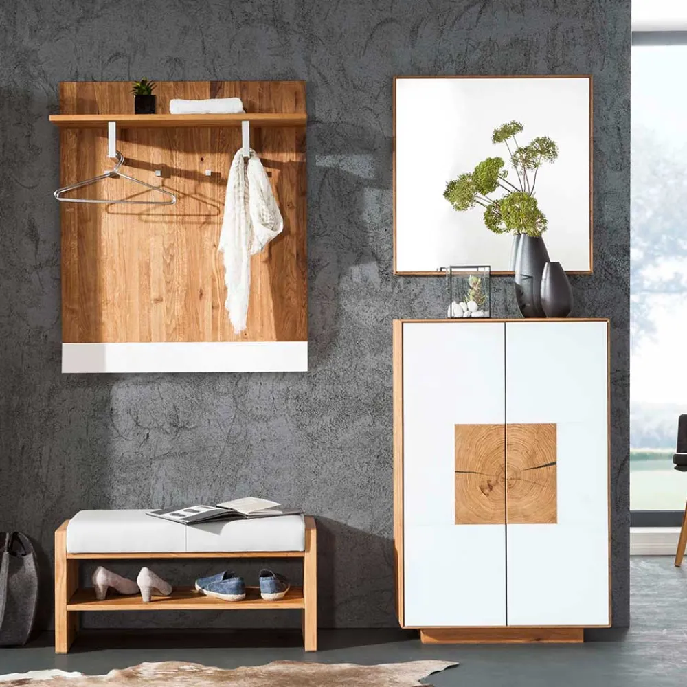 Wohnen Garderoben|Garderoben*Set Flur Designmöbel zweifarbig - Mandrey (vierteilig)