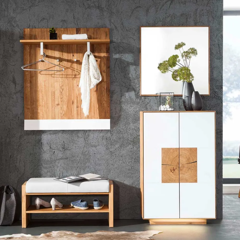 Wohnen Garderoben|Garderoben*Set Flur Designmöbel zweifarbig - Mandrey (vierteilig)