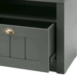 Wohnen Garderoben|Garderoben*Set Flur Einrichtung in Dunkelgrün - Niestov (fünfteilig)