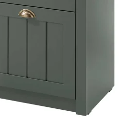 Wohnen Garderoben|Garderoben*Set Flur Einrichtung in Dunkelgrün - Niestov (fünfteilig)