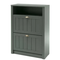 Wohnen Garderoben|Garderoben*Set Flur Einrichtung in Dunkelgrün - Niestov (fünfteilig)