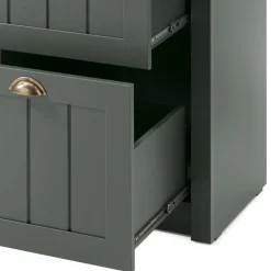 Wohnen Garderoben|Garderoben*Set Flur Einrichtung in Dunkelgrün - Niestov (fünfteilig)