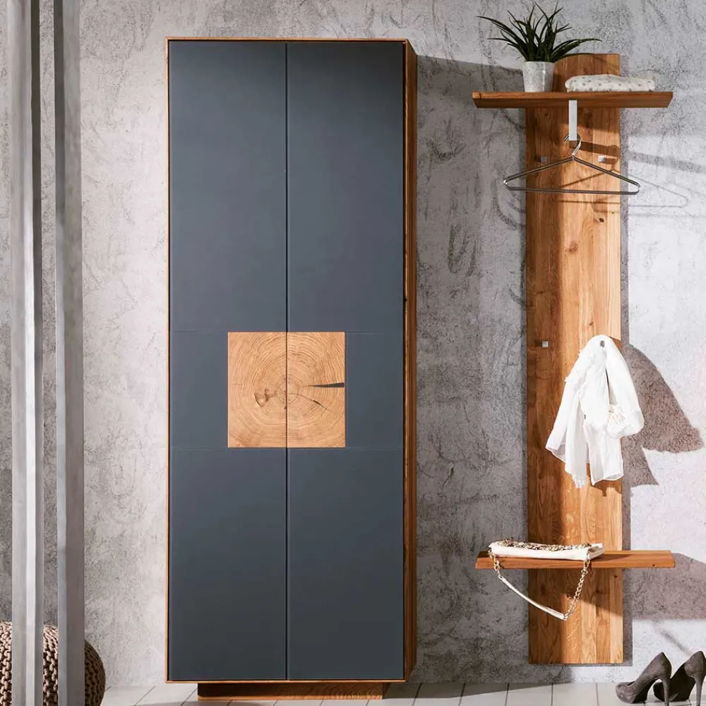 Wohnen Set Flur-Möbel aus Wildeiche - Mandrey (zweiteilig)