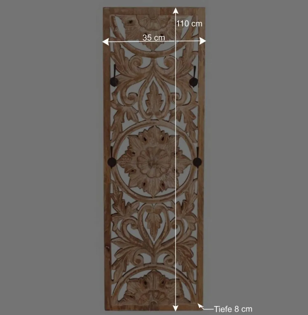 Wohnen Set Garderoben Möbel im Boho Style - Runiasa (dreiteilig)