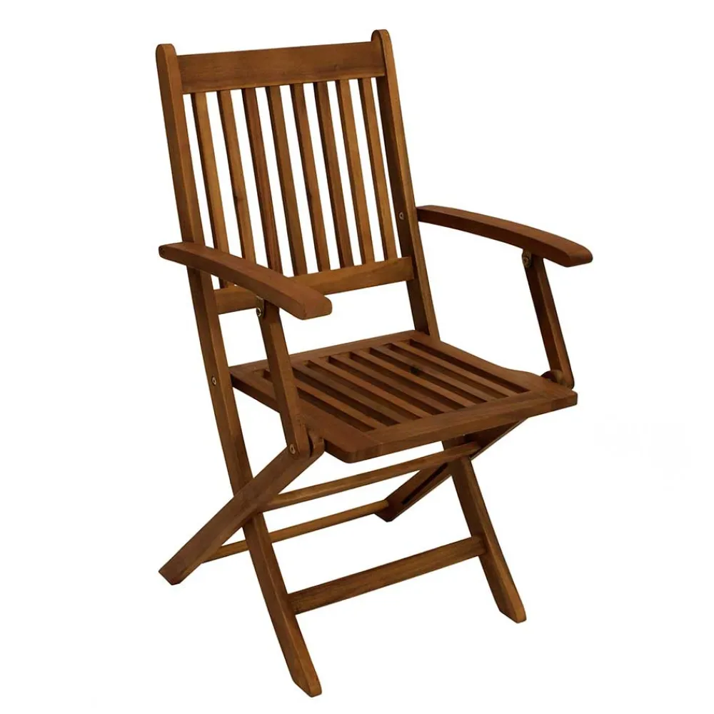 Wohnen Korbmöbel|Gartenstühle*Set Garten Klappstuhl aus Holz - Tarina (2er Set)