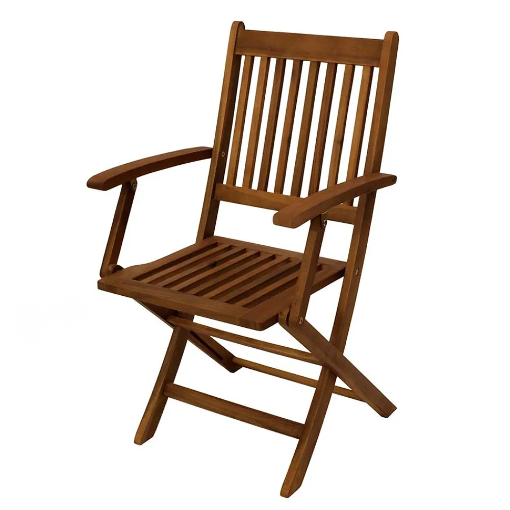 Wohnen Korbmöbel|Gartenstühle*Set Garten Klappstuhl aus Holz - Tarina (2er Set)