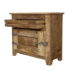 Wohnen Set Holz Badmöbel im Shabby Chic - Suennas (dreiteilig)