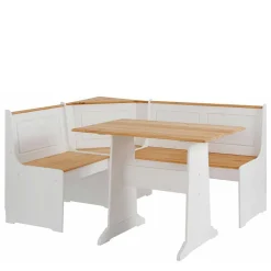 Wohnen Set Landhaus Eckbank & Tisch - Lilien (zweiteilig)