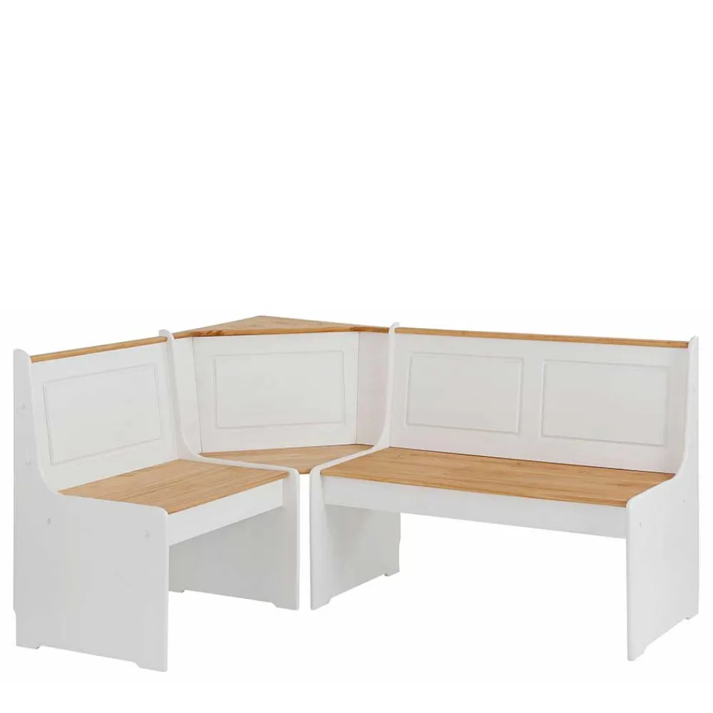 Wohnen Set Landhaus Eckbank & Tisch - Lilien (zweiteilig)
