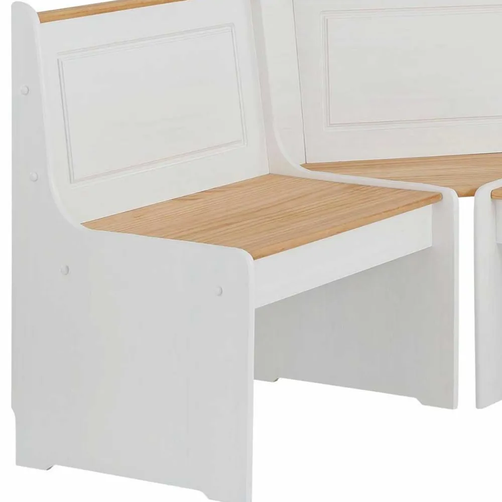 Wohnen Set Landhaus Eckbank & Tisch - Lilien (zweiteilig)