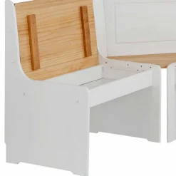 Wohnen Set Landhaus Eckbank & Tisch - Lilien (zweiteilig)