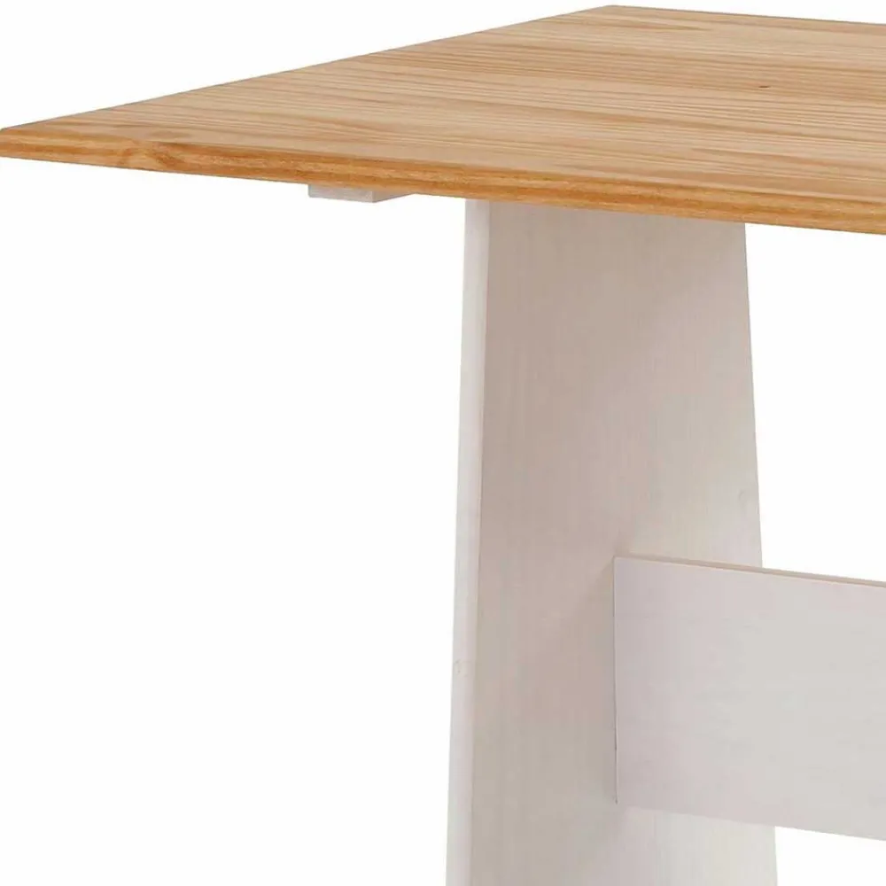 Wohnen Set Landhaus Eckbank & Tisch - Lilien (zweiteilig)