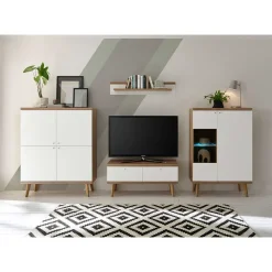 Wohnen Set Skandi Möbel fürs Wohnzimmer - Cablos (vierteilig)