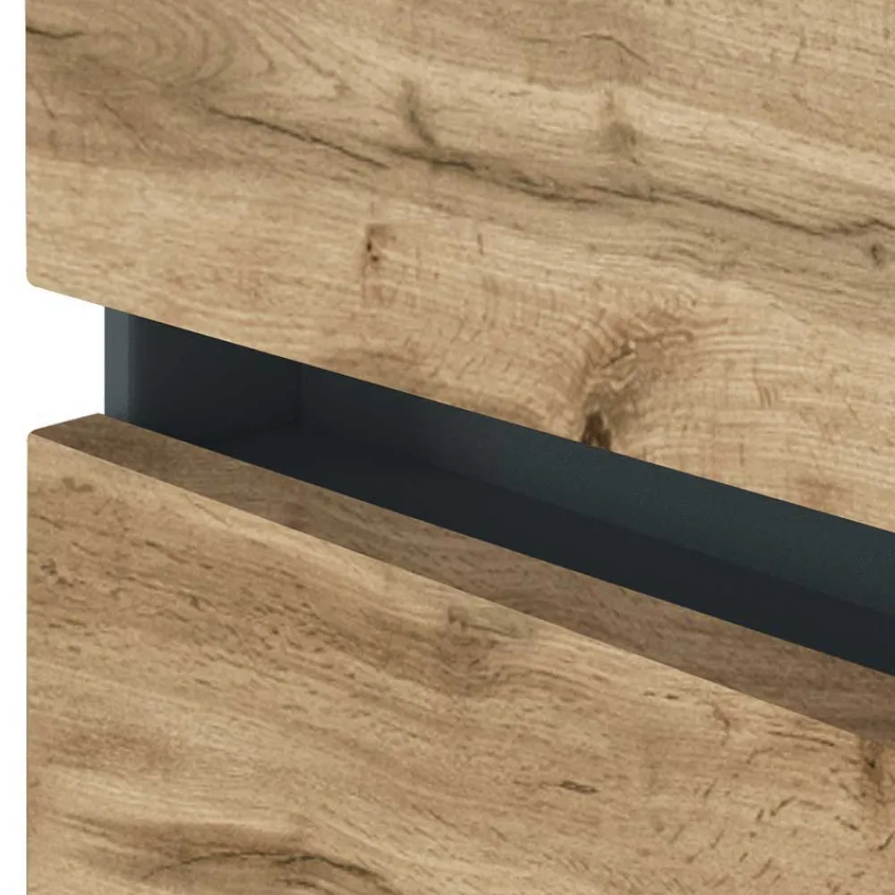 Wohnen Set Waschplatz mit LED Spiegelschrank - Endely (zweiteilig)