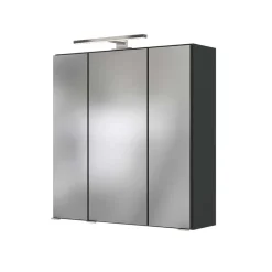 Wohnen Set Waschplatz mit LED Spiegelschrank - Endely (zweiteilig)