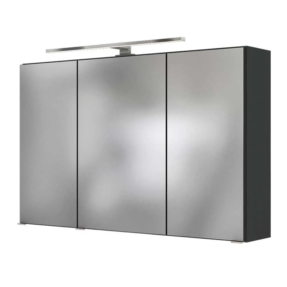 Wohnen Set Waschplatz mit LED Spiegelschrank - Endely (zweiteilig)